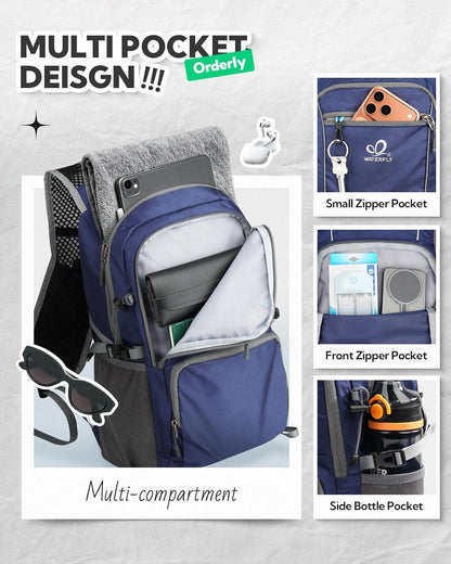 Foldable Hiking Backpack (20L) – Lightweight Waterproof Travel Daypack with Multi Pockets