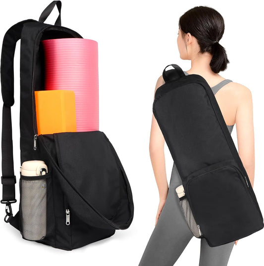 Yoga Mat Carrier Backpack – Waterproof Gym Bag with Wet Pocket & Multi Storage Compartments