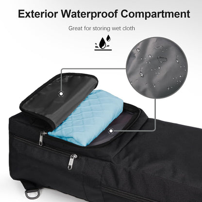 Yoga Mat Carrier Backpack – Waterproof Gym Bag with Wet Pocket & Multi Storage Compartments