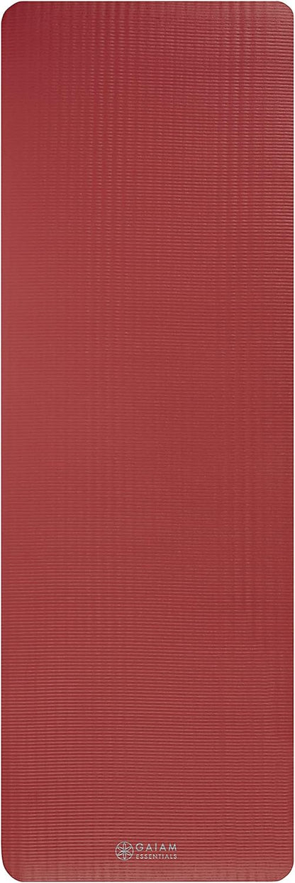 Extra Thick Yoga Mat (10mm) – Non-Slip Fitness & Exercise Mat with Carrying Strap for Home Workout