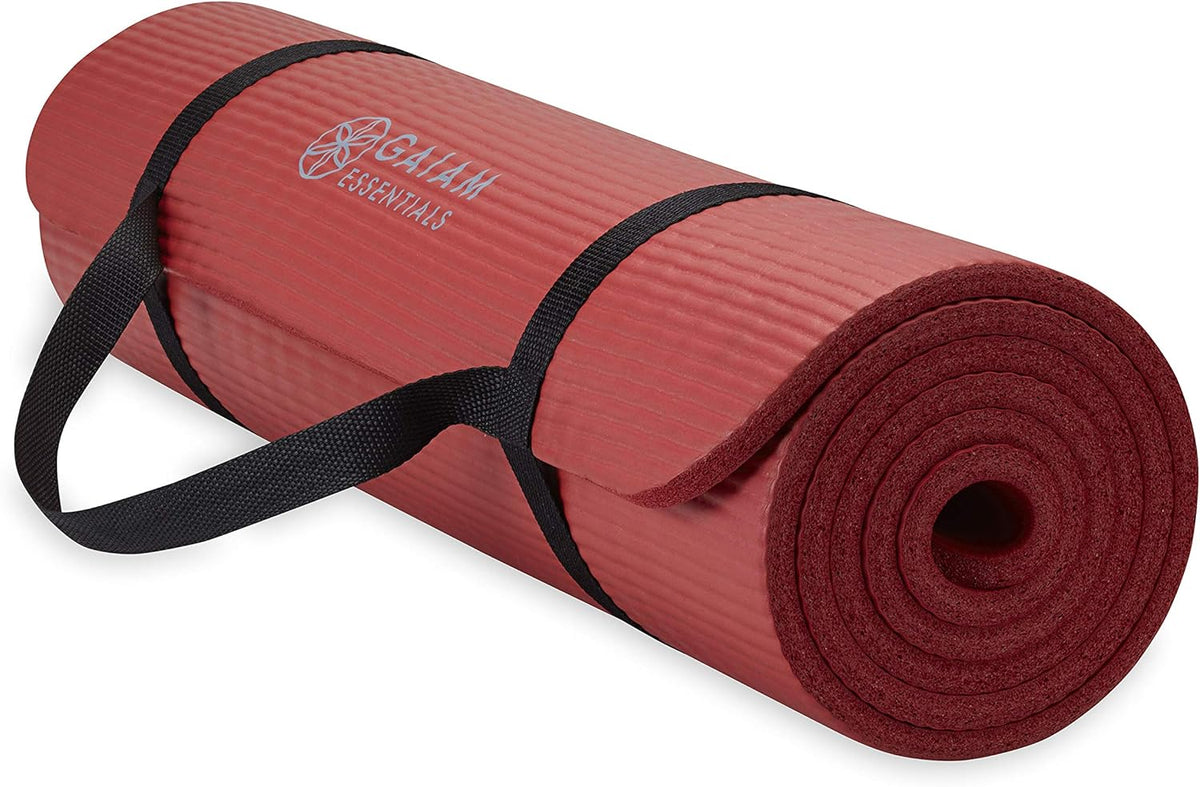 Extra Thick Yoga Mat (10mm) – Non-Slip Fitness & Exercise Mat with Carrying Strap for Home Workout